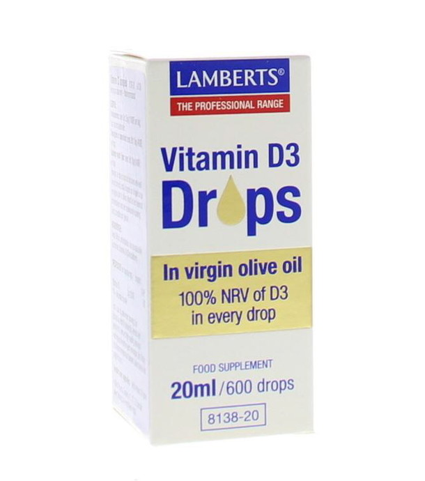 Lamberts Vitamine D3 druppels (20 Milliliter)