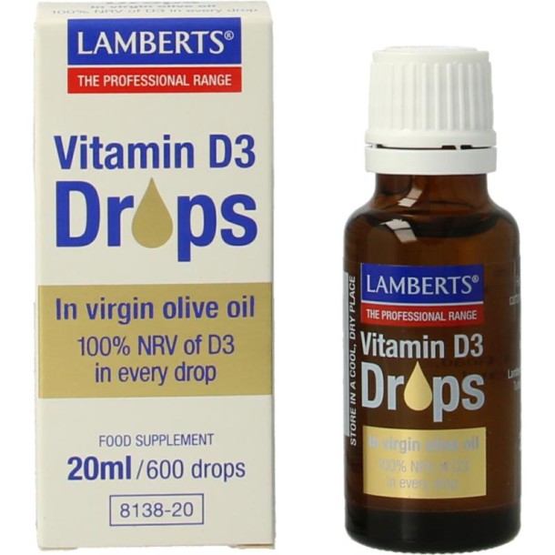 Lamberts Vitamine D3 druppels (20 Milliliter)