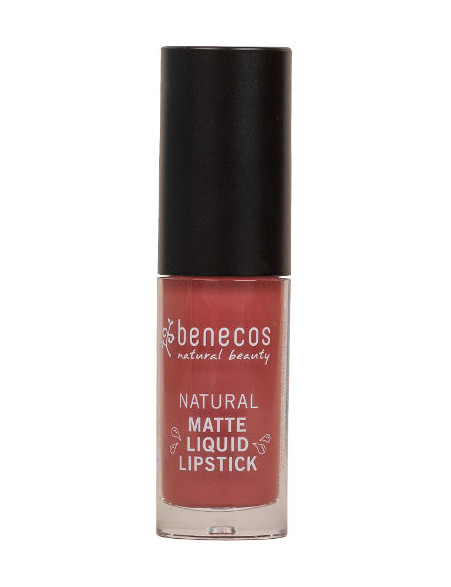 Benecos Natural lipstick liquid mat rosewood romance (5 Milliliter)