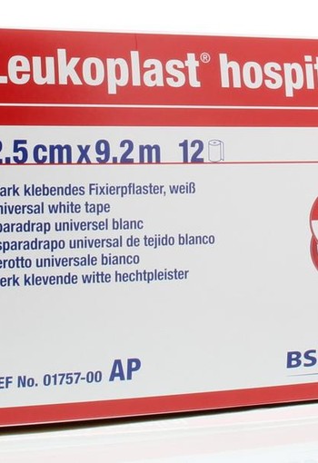 Leukoplast Hechtpleister 9.2m x 2.50cm wit (12 Stuks)