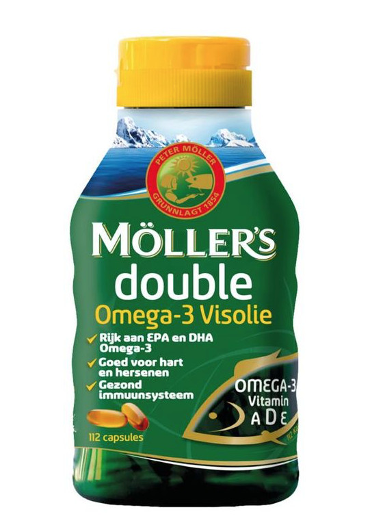 Viva Enzovoorts melk Mollers Double visolie (112 capsules)