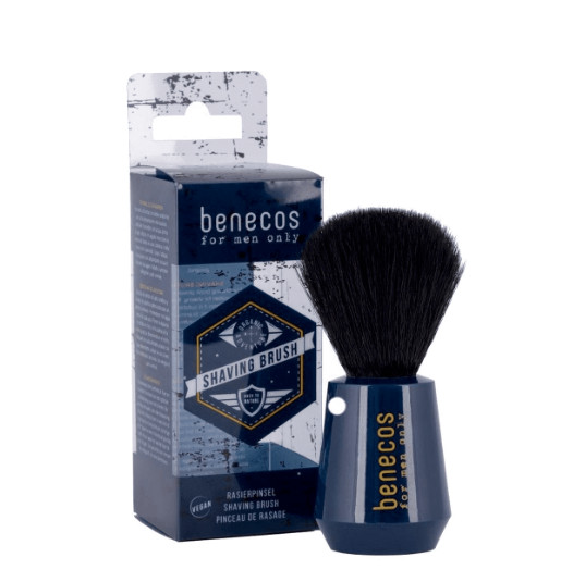 Benecos Natural for men only shaving brush - scheerkwast (1 Stuks)