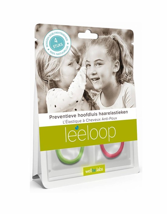 Leeloop haarelastiek tegen hoofdluis | Leeloop haarelastiek 4 stuks