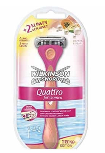 Wilkinson Quattro woman coral razor (1 Stuks)