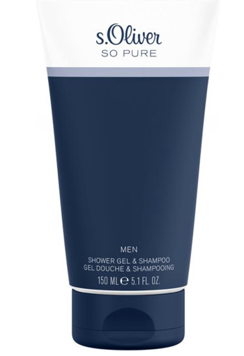 S Oliver So pure men showergel & shampoo (150 Milliliter)