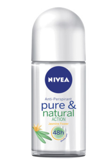 Nivea Deodorant roller pure & natural jasmine (50 Milliliter)