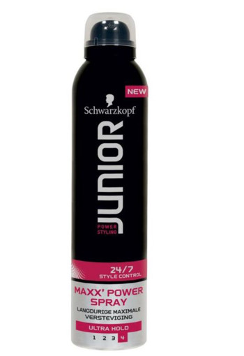 Junior Power Junior haarspray maxx power level 4 (250 ml)