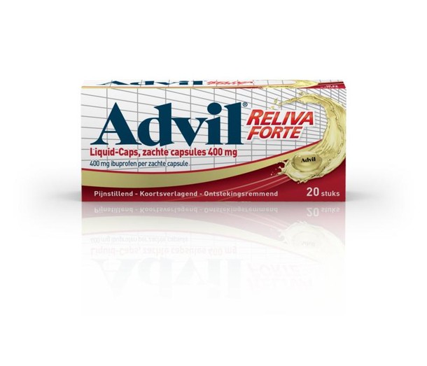 Advil Reliva liquid caps 400mg (20 Capsules)