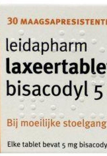 Leidapharm Bisacodyl laxeer 5mg (30 Tabletten)