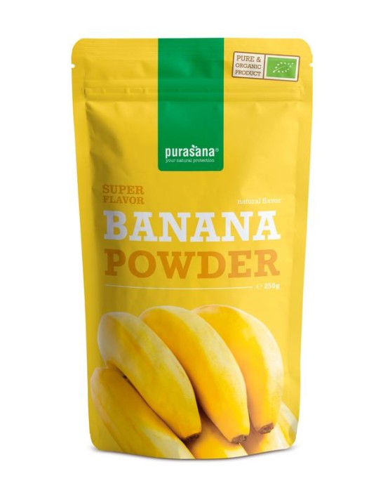 Purasana Bananen poeder vegan bio (250 Gram)