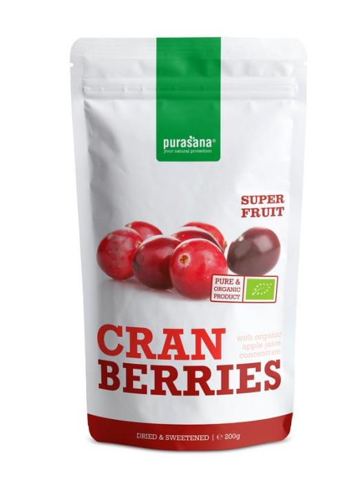 Purasana Veenbessen/cranberries vegan bio (200 Gram)