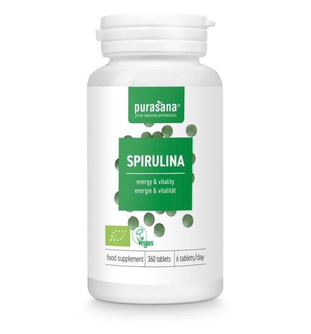 Purasana Spirulina vegan bio (360 Tabletten)