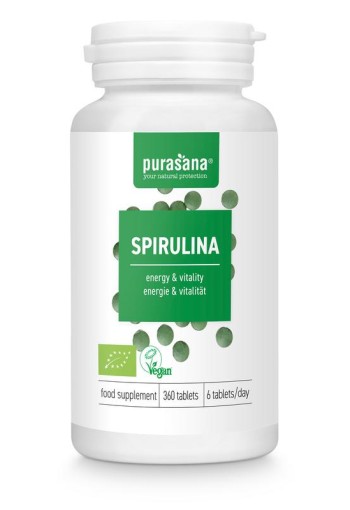 Purasana Spirulina vegan bio (360 Capsules)