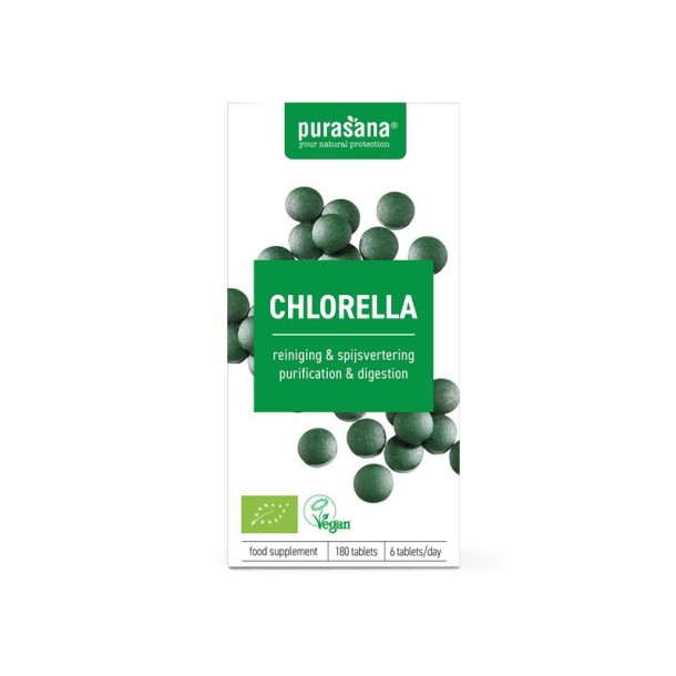 Purasana Chlorella vegan bio (180 Tabletten)