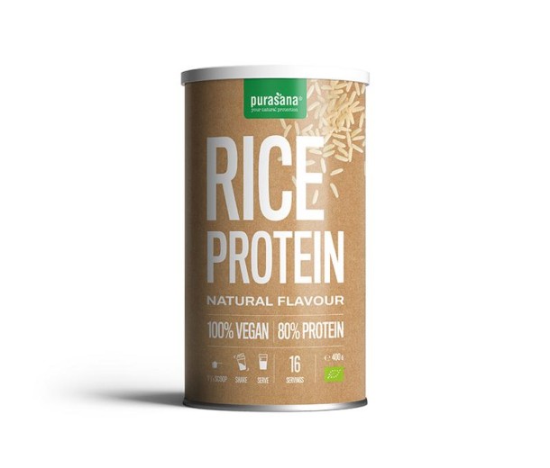 Purasana Proteine rijst vegan bio (400 Gram)