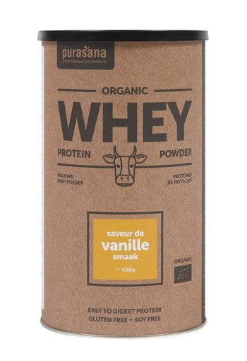 Purasana Whey proteine vanille bio (400 Gram)