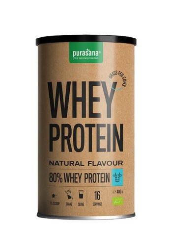 Purasana Whey proteine naturel bio (400 Gram)