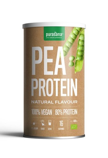 Purasana Vegan erwt proteine bio (400 Gram)