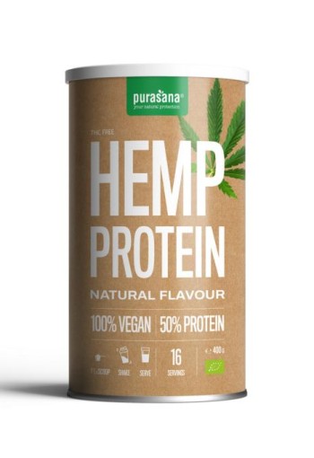 Purasana Proteine hennep vegan bio (400 Gram)