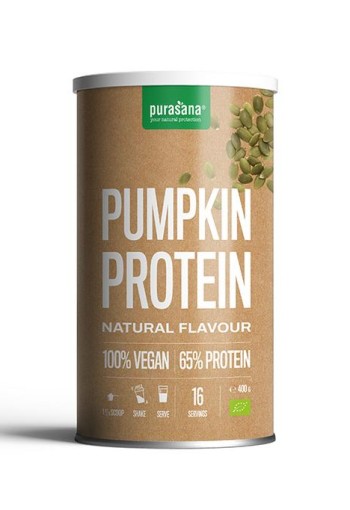 Purasana Vegan pompoen proteine bio (400 Gram)