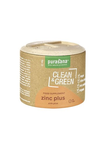 Purasana Clean & green zinc plus bio (60 Tabletten)