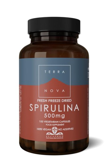 Terranova Spirulina 500 mg (100 Vegetarische capsules)