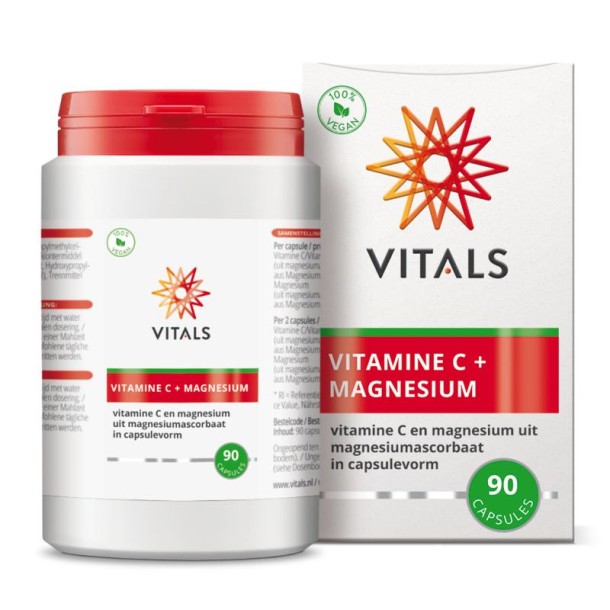 Vitals Vitamine C met magnesium (90 Capsules)