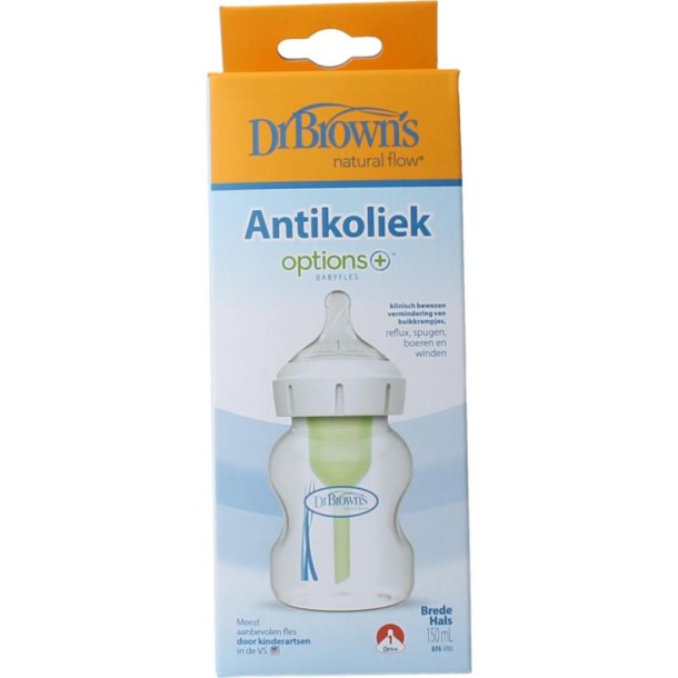 Dr Brown's Options+ brede halsfles 150ml (1 Stuks)