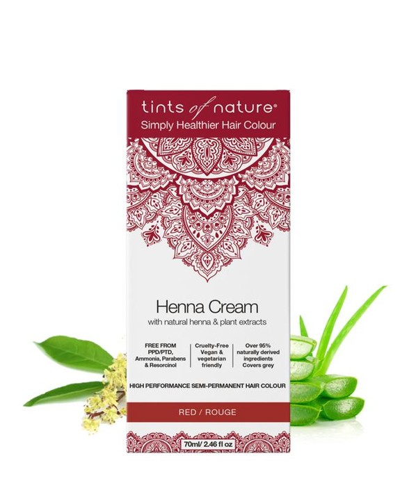 Tints Of Nature Henna cream red semi permanent (70 Milliliter)