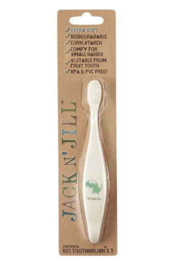 Jack n Jill Bio toothbrush dino extra soft (1 Stuks)