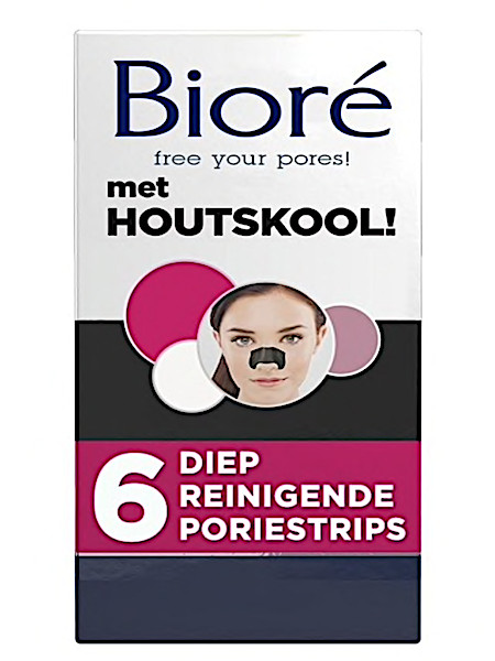 Biore met houtskool - 6 stuks - Neusstrips