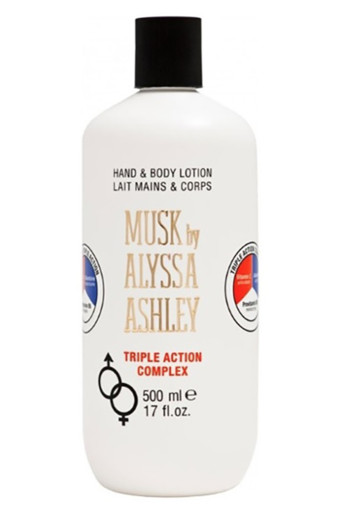 Alyssa Ashley Musk triple action hand & body lotion (500 Milliliter)