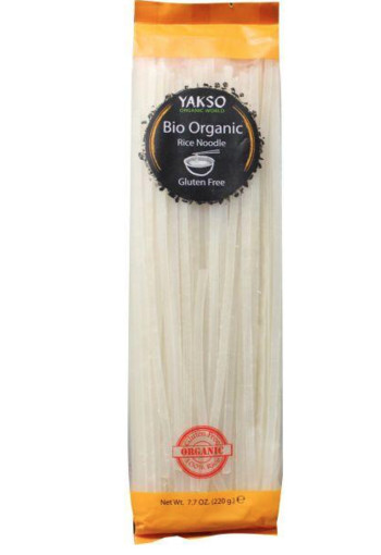 Yakso Rice noodle wit bio (220 Gram)