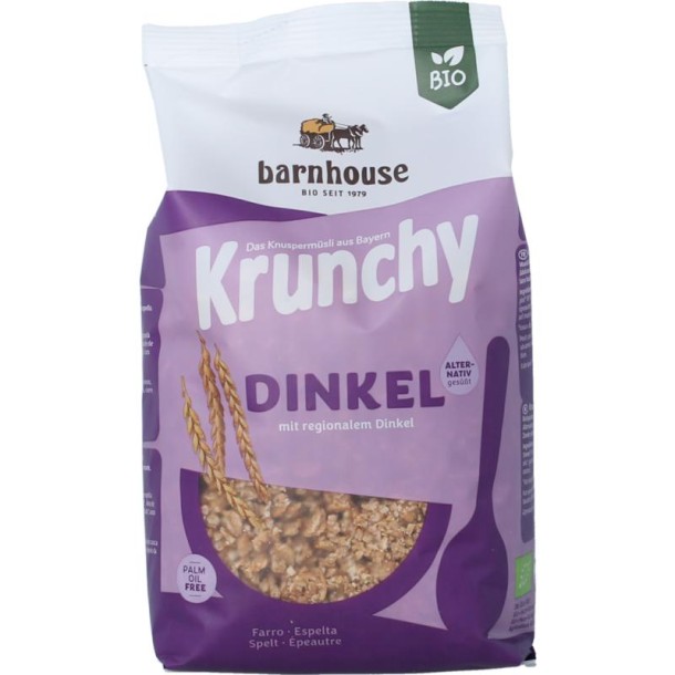 Barnhouse Krunchy pur spelt suikervrij bio (375 Gram)