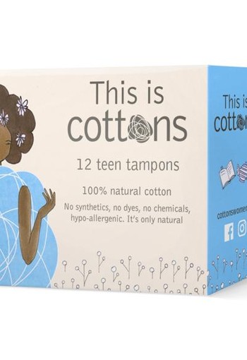 Cottons Tampons tiener (12 Stuks)