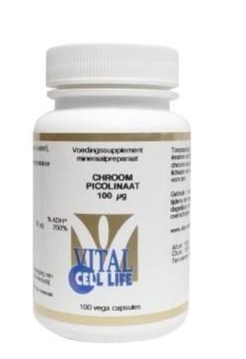 Vital Cell Life Chroom picolinaat 100 mcg (100 Capsules)