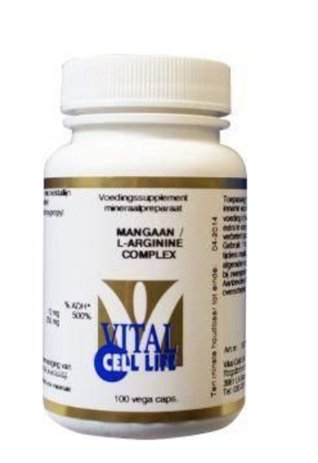Vital Cell Life Mangaan/L-arginine complex (100 Capsules)