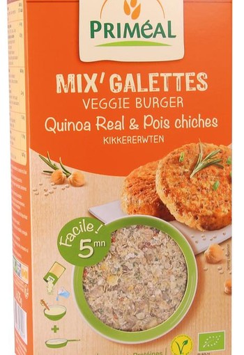 Primeal Quinoa burger kikkererwten bio (250 Gram)