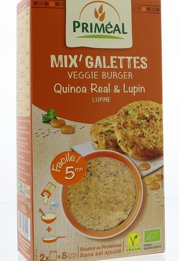Primeal Quinoa burger quinoa lupine bio (250 Gram)