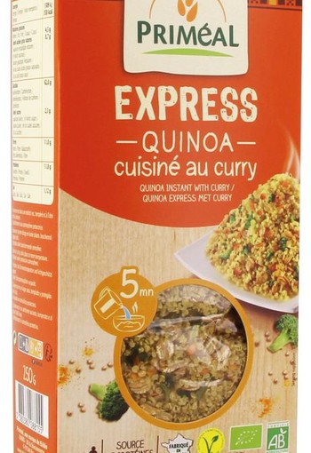 Primeal Quinoa express gekookt curry bio (250 Gram)