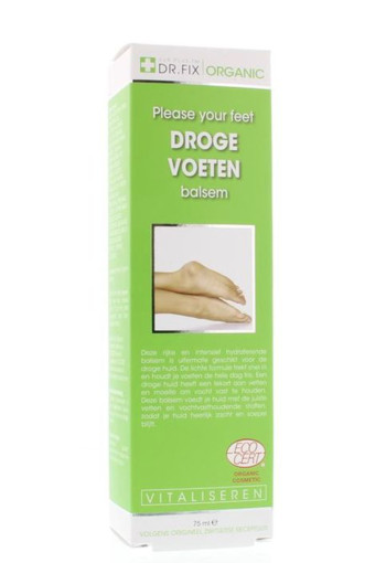 Dr Fix Organic droge voetbalsem / baume pour pieds secs (75 Milliliter)
