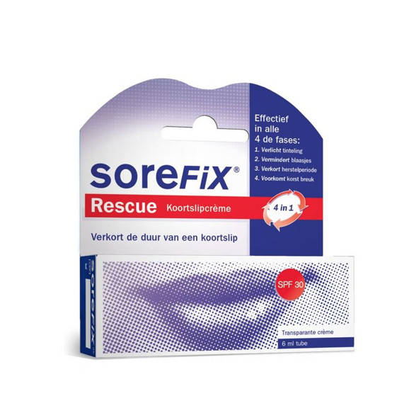 Sorefix Rescue koortslipcreme tube (6 Milliliter)