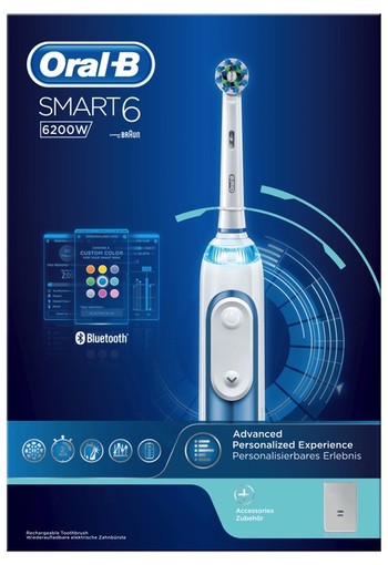 Oral-B Smart 6 6200W Blauw Elektrische Tandenborstel 