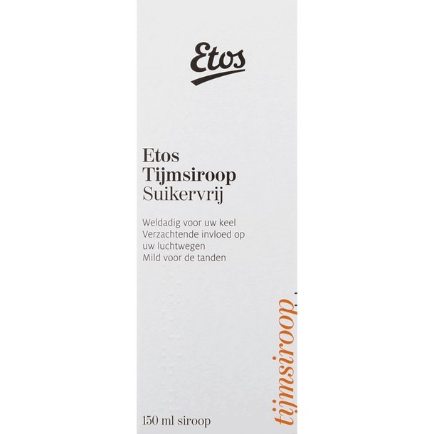 Etos Tijm­si­roop sui­ker­vrij 150 ml