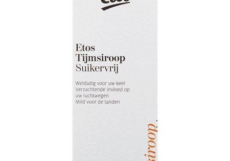 Etos Tijmsiroop suikervrij 150 ml