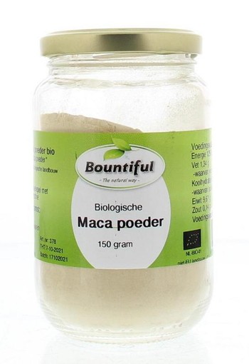 Bountiful Macapoeder bio (150 Gram)