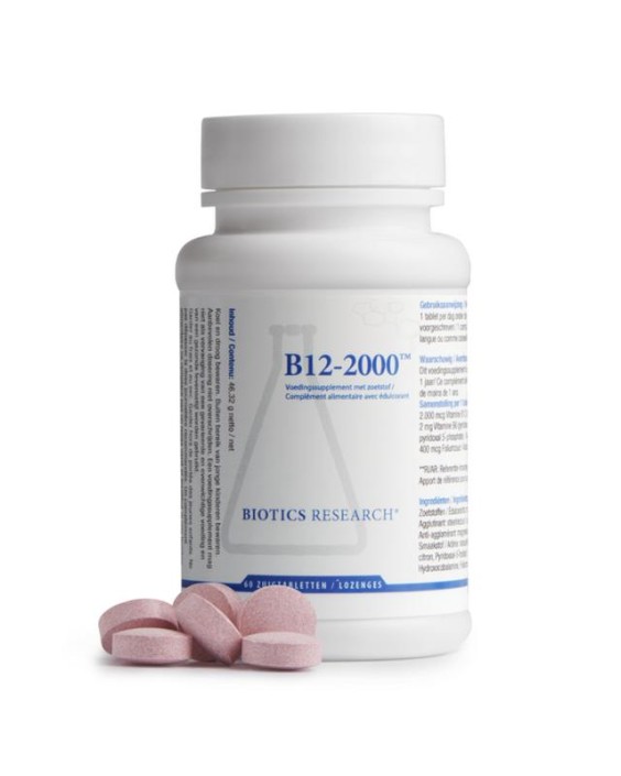 Biotics Vitamin B12 2000mcg (60 Zuigtabletten)