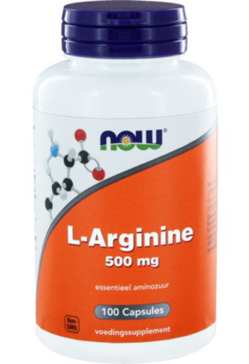 Now L-arginine 500 Mg 100ca