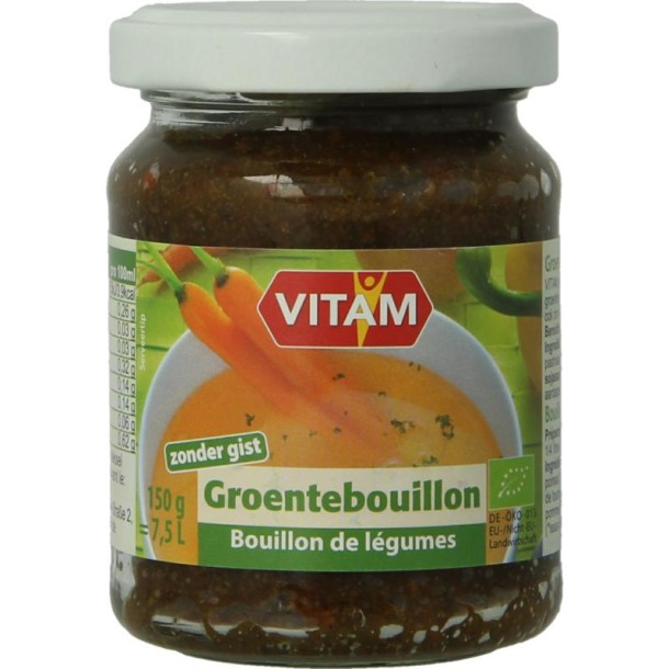 Vitam Groentebouillon zonder gist bio (150 Gram)