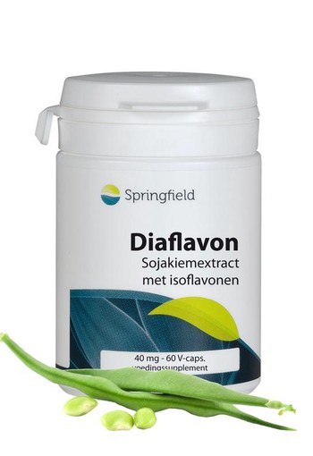 Springfield Diaflavon soja isoflavon 40 mg (60 Vegetarische capsules)